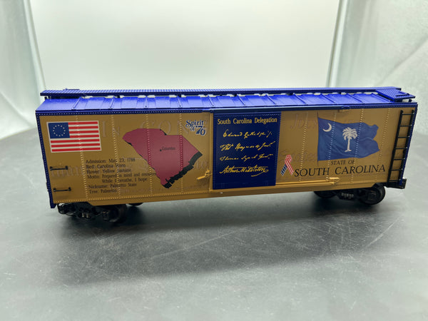 K-Line k761-7608 Spirit of 76 South Carolina State BoxcarO SCALE Like New