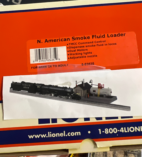 Lionel 6-83635 North American command control smoke fluid loader O SCALE NEW