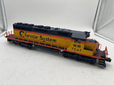 MTH Premier 20-2216-1 Chessie SD40-2 Diesel Engine - Chessie Cab WM 7547 #3  With Proto O SCALE. Used Excellent