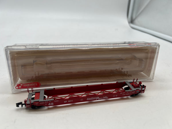 Roundhouse 8476, 48' Husky Stack well car, Southern Pacific SP N SCALE Like New