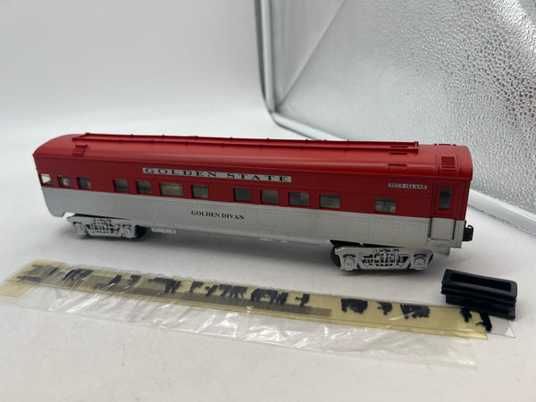K-Line k4532-0479 ROCK ISLAND GOLDEN STATE GOLDEN DIVAN OBSERVATION CAR O SCALE Like New