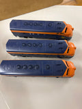 HO Scale Bargain Engine 75 Jersey Central Set of 3 Diesel Engines NONPOWERED Used VG