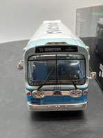 Greenlight 86544 speed 1960's General Motors Santa Monica Los Angeles CA downtown transit bus #2525 1/43 O SCALE NEW