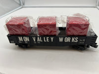 MTH Railking 30-4159B Mon Valley Works X-9 Gondola w LCL Load O SCALE Used Excellent