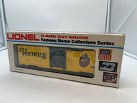 Lionel 6-7809 Vernors boxcar  O SCALE Like New