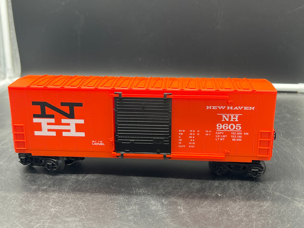 Lionel 6-9605 New Haven hi-cube boxcar  O SCALE Used Excellent Damaged Box