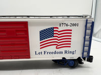 MTH Premier 20-93092 American Freedom Box Car #91101. SEPT 11 2001 9/11 COMMEMORATIVE O SCALE NEW