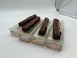 Con-Cor set of 4 Norfolk Western N&W passenger cars N SCALE Like New