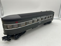 MTH Railking 30-6110e NEW YORK CENTRAL NYC LIGHTNING STRIPE PASSENGER OBSERVATION CAR O SCALE Like New