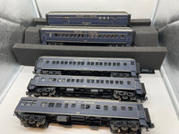 MTH 30-6967, 30-6969 Louisville & Nashville Passenger and Coach Car Set of 5 cars  O Scale Used Excellent No Box As is