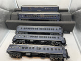 MTH 30-6967, 30-6969 Louisville & Nashville Passenger and Coach Car Set of 5 cars  O Scale Used Excellent No Box As is