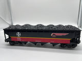 K-Line K623-1053 Santa Fe Die Cast 4-Bay Hopper Black Bonnet O SCALE Used Excellent WrongBox