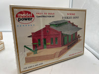 MODEL POWER 1519 FREIGHT DEPOT BUILDING KIT N SCALE NEW