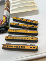 Con-Cor #0001-004017  Milwaukee Road  passenger set: RPO/coach/diner/slpr/obsv N SCALE Used Excellent Damaged Box