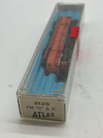 Atlas Southern Pacific SP Daylight Locomotive 2125 & 3 Passenger Cars N SCALE Used Excellent No Box