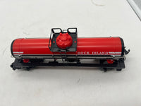 Lionel 6-81663 Rock Island single dome tank car Route of the Rockets O SCALE Like New