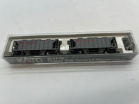 Kato 186-0106 Burlington 70' ACF Closed Side Covered Hopper (2-Pack) N8682 N SCALE Like New