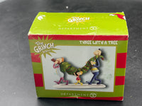 Dept 56  #4032213 Grinch Three with a tree Whoville FIgures Rare Limited #1 Like New