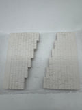 Monroe Models 961 WING WALLS INCLUDES RIGHT AND LEFT WALL ( UNPAINTED GYPSUM )O+S SCALE NEW