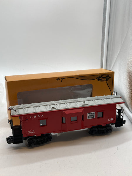 Lionel 6-9387 Chicago, Burlington & Quincy Bay Window Caboose 9387 O SCALE Used Excellent Damaged Box