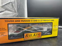 MTH Railking 30-76518 Reading Flat Car w/Airplane #9283. O SCALE Like New