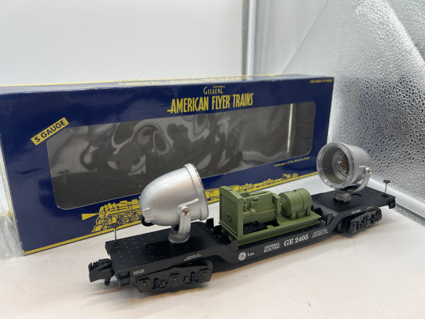 Lionel American Flyer S Gauge 6-48243 GE Searchlight Flatcar S SCALE Like New limited production