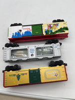 Assorted 3XMAS01 Set of 3 Christmas Cars Lionel MTH Various Years O SCALE Used Excellent No Box