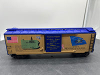 K-Line k761-7602 Spirit of 76 Pennsylvania PA Boxcar O SCALE Like New