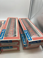 American Flyer Lionel 4-8150 4-9500 4-9501 4-9502 4-9503 Southern Pacific SP Daylight locomotive & Passenger Car set (5 Pieces) S SCALE Like New