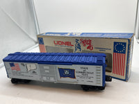Lionel 6-7605 Spirit of 76 State of Connecticut boxcar O scale Like New