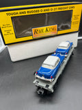 MTH Railking 30-7607L MTH Lines flatcar with convertible O SCALE Like New