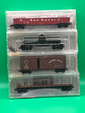 Micro-Trains 23252 Burlington Northern BN Merger Pack Fallen Flags NP, CB&Q, SP&S, GN 4 pack #5 N SCALE NEW