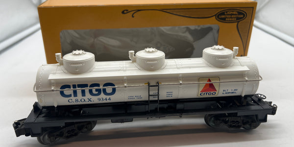 Lionel 6-9344 Citgo Triple Dome Tank Car O SCALE Like New