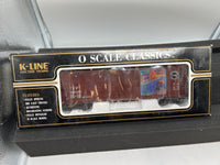 K-Line k672-7488 Southern Pacific Lines Apache Trail Historical Art Woodside Reefer O SCALE NEW