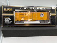 K-Line k-7613 Great Northern Refrigerator Reefer Car "See America First- Glacier National Park" O SCALE NEW