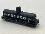 San Jose Model Co THOn3-1940-35 Conoco Tank Car CONX 35 1940 Paint Built 6-1926 Black HOn3 SCALE Like New