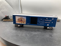 MTH Railking 30-74090 Pittsburgh Christmas RailKing Box Car O SCALE Like New Damaged Box