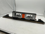 MTH Railking 30-74196 Harley-Davidson O scale RailKing 40' window box car with 2001 Dyna Low Rider NEW