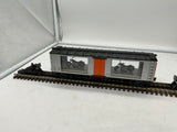 MTH Railking 30-74196 Harley-Davidson O scale RailKing 40' window box car with 2001 Dyna Low Rider NEW