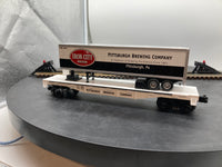 MTH Railking 30-76110 Iron City RailKing Flat Car w/40' Trailer O SCALE Like New Damaged Box