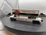 MTH Railking 30-76110 Iron City RailKing Flat Car w/40' Trailer O SCALE Like New Damaged Box