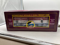 MTH Premier 20-93521 Chicago Burlington & Quincy 40' AAR Box Car Road: 36262, 36267 O SCALE NEW
