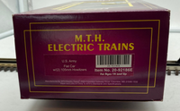 MTH Premier 20-92186E U.S. Army Flat Car with Howitzers O Scale Road #609050 NEW