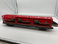 MTH Premier 20-95337 Norfolk Southern 60' Flat Car w/(3) Tank Containers Road: 911019/911020 O SCALE Used Damaged Box