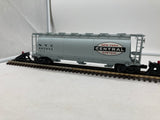 Atlas 6308-1 New York Central 3 bay cylindrical hopper O scale Used Damaged Box