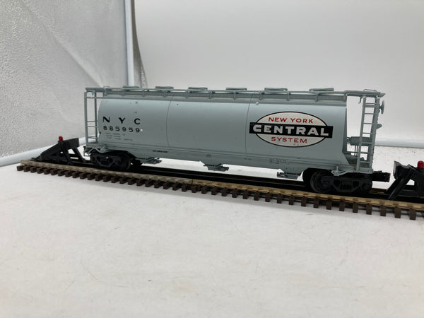 Atlas 6308-1 New York Central 3 bay cylindrical hopper O scale Used Damaged Box