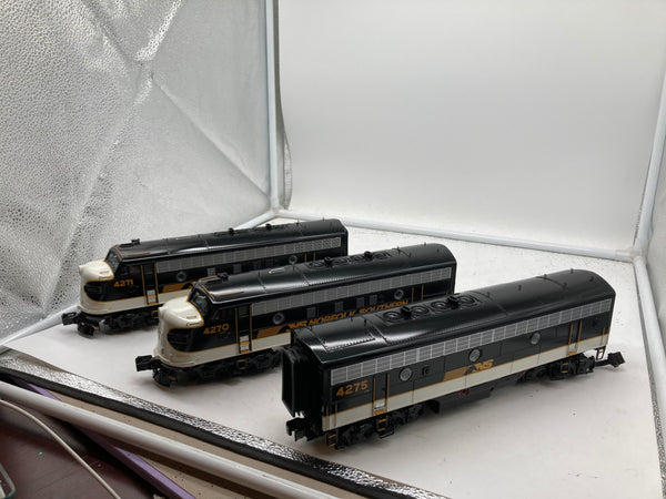 MTH Premier 20-80007B Norfolk Southern F-7 ABA Diesel Set With Proto-Sound 2.0 . O SCALE NEW