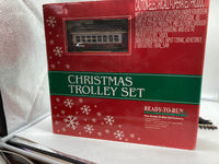 MTH Railking 30-4172-1 Christmas Trolley R-T-R Train Set - Christmas No. 25 O SCALE NEW
