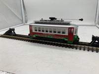 MTH Railking 30-4172-1 Christmas Trolley R-T-R Train Set - Christmas No. 25 O SCALE NEW