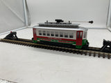 MTH Railking 30-4172-1 Christmas Trolley R-T-R Train Set - Christmas No. 25 O SCALE NEW